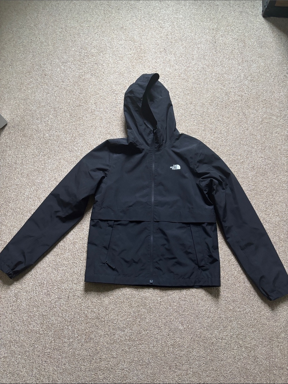 The North Face Black Hooded Rain Jacket